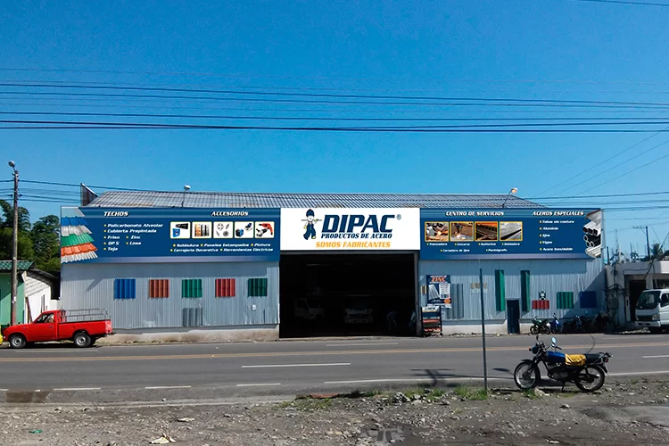 Fachada de la sucursal Dipac en Lago Agrío