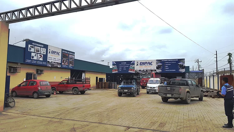 Fachada de la sucursal Dipac en Milagro