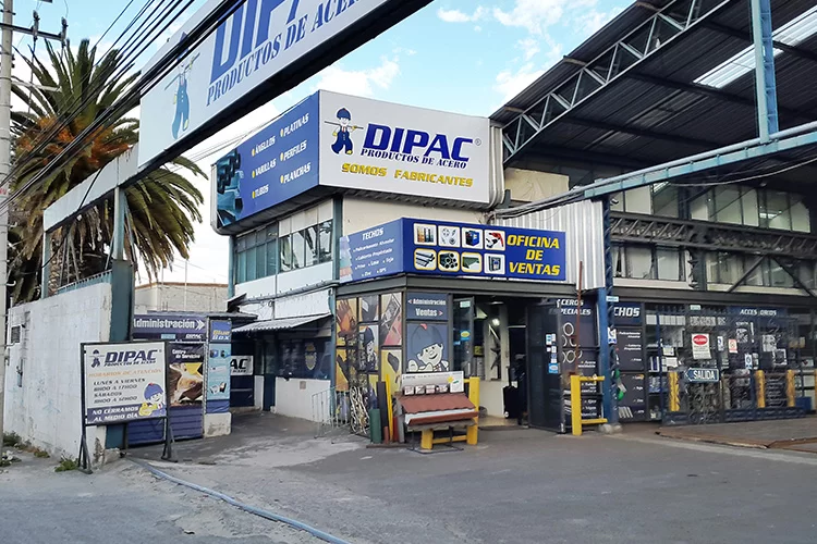 Fachada de la sucursal Dipac en Quito Norte